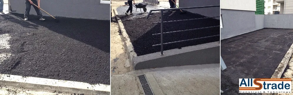Asfaltare Bucuresti - parcare si trotuar Aleea Perisului