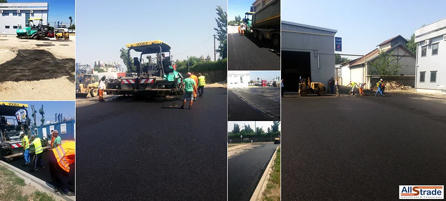 Asfaltare drum acces si intrare IVECO Jilava